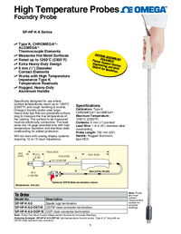 Thumbnail of document Data Sheet - HPS-HT Handheld High Temperature Surface Thermocouple Probes